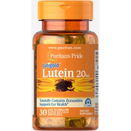 PURITAN'S PRIDE Luteina (cu Zeaxantina) 20mg - 30 Capsule Beneficii Luteina &amp; Zeaxantina: puternici antioxidanti, imbunatate
