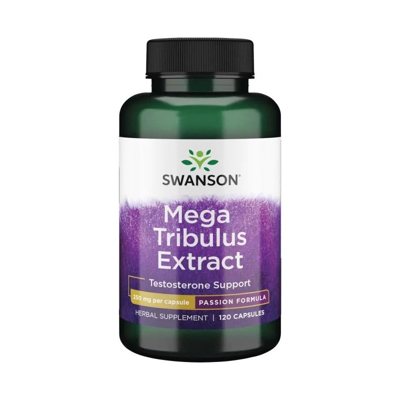 Swanson Mega Tribulus Extract, 250mg - 120 Capsule Beneficii TRIBULUS: creste in mod natural nivelul de tes-tosteron, imbunatate