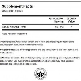 Swanson Korean Ginseng, 500mg - 100 Capsule Beneficii ginseng: antioxidant puternic care poate reduce inflamatia, poate aduce be