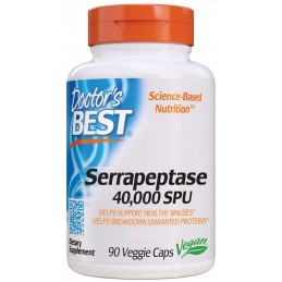 Serrapeptase - 40 000 SPU - 90 Capsule (poate ajuta la promovarea sanatatii oaselor si la intarirea sistemului imunitar) Benefic