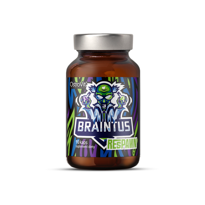 OstroVit Braintus Respawn 90 Capsule (stimuleaza memoria si gandirea) Beneficii Braintus Respawn: combinatie unica de ingredient