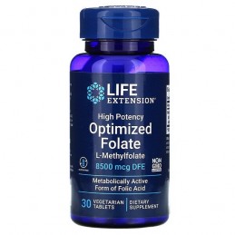 Supliment alimentar High Potency Optimized Folate - 30 Tablete (folat optimizat de inalta potenta), Life Extension Beneficii de 