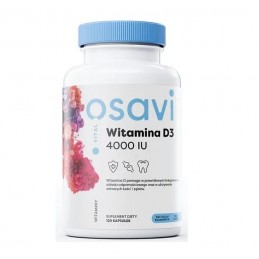 Osavi Vitamin D3 4000IU - 60 Capsule Beneficii Vitamina D3: mentine sanatatea oaselor, amelioreaza mai multe boli, ajuta la redu