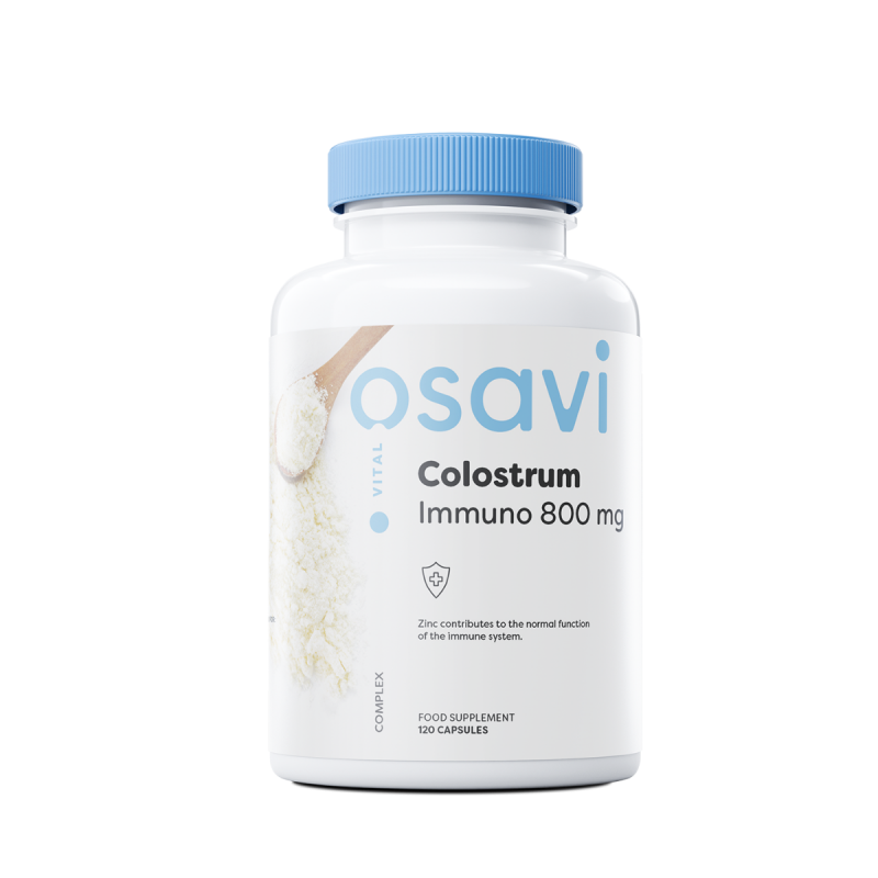 Osavi Colostrum Immuno 800mg 120 Capsule Beneficii Colostrum Immuno: colostrum bovinum contine imunoglobuline g care protejeaza 