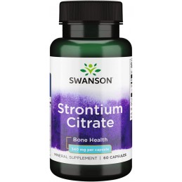 Swanson Strontium Citrate, 340mg - 60 Capsule Beneficii Strontium: strontiul este unul dintre cele mai abundente elemente de pe 