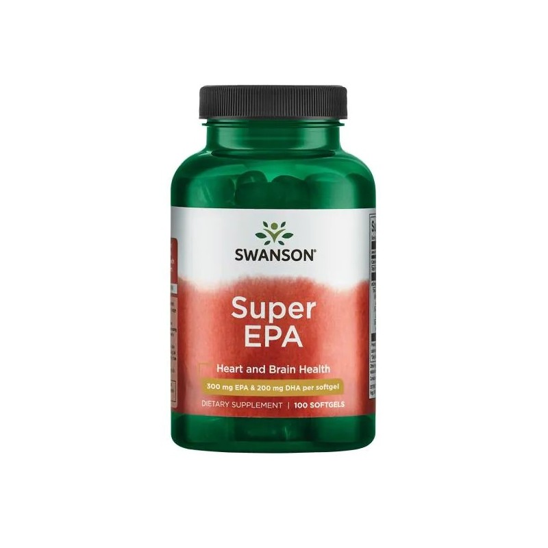 Swanson Super EPA - 100 Capsule Beneficii EPA: uleiul de peste ar putea reduce simptomele ADHD, amelioreaza depresia, sustine sa