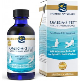 Supliment alimentar Omega-3 Pet (pentru animale de companie) - 60 ml, Nordic Naturals DE CE OMEGA-3 PET - Acest produs Nordic Na