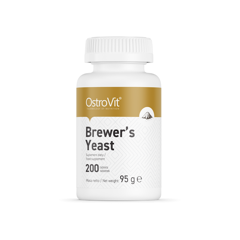 OstroVit Brewer's Yeast (Drojdie de bere) - 200 Tablete Beneficiile drojdiei de bere: imbunatateste zaharul din sange, intareste