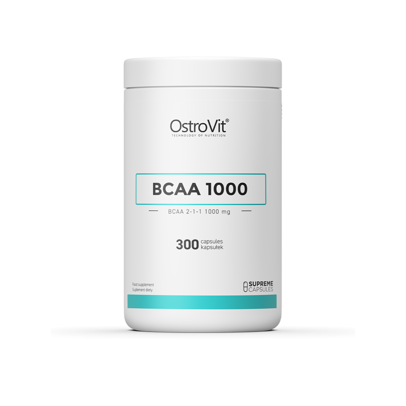 OstroVit Supreme Capsules BCAA 1000 mg 300 caps Beneficii BCAA 1000 mg: contribuie la cresterea rezistentei musculare, cand se u