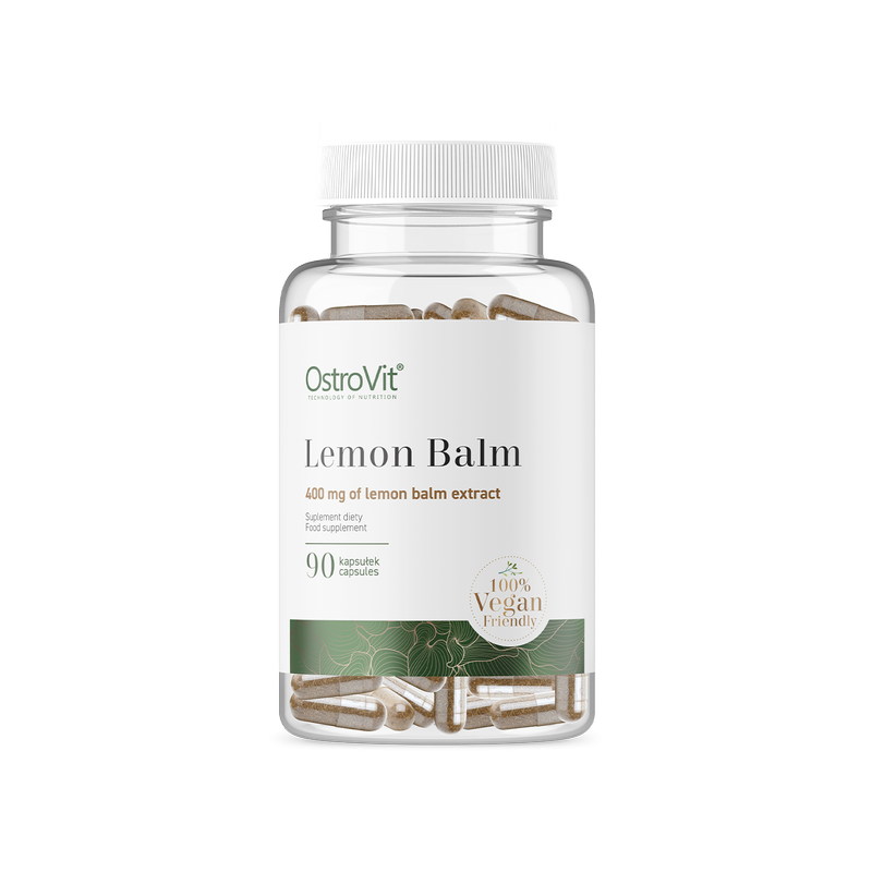 OstroVit Lemon Balm VEGE 90 Capsule (Roinita - frunze de melisa) Beneficii Lemon Balm VEGE: supliment alimentar vegan conceput p