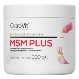 OstroVit MSM Plus pudra 300 grame Beneficii MSM Plus: reduce durerea musculara dupa antrenament si contribuie la refacerea muscu