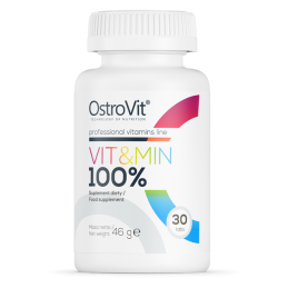 OstroVit 100% Vit&Min 30 Tablete (Multivitamine) Beneficii OstroVit 100% Vit&amp;Min- ofera micronutrientii necesari fiecarui sp