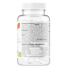 OstroVit Vitamin D3 2000 IU + K2 MK-7 + VC + Zinc - 60 Capsule Beneficii: va permite sa aveti grija de sanatate, sustine formare