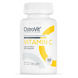 Vitamina C - 1000 mg - 30 Comprimate Efecte si beneficii ale Vitaminei C: sustine functionarea normala a sistemului imunitar, aj