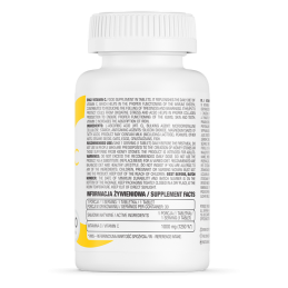 OstroVit Vitamin C 1000 mg 30 tablete Efecte si beneficii ale Vitaminei C: sustine functionarea normala a sistemului imunitar, a