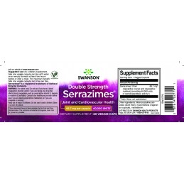 Swanson Serrazimes, 40 000 Units - 60 Capsule Beneficii Serrapeptase: poate ajuta la promovarea sanatatii oaselor si articulatii