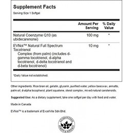 Swanson CoQ10 with 10mg Tocotrienols, 100mg - 60 Capsule (suport cardiovascular) Beneficii CoQ10: sustine sistemul cardiovascula