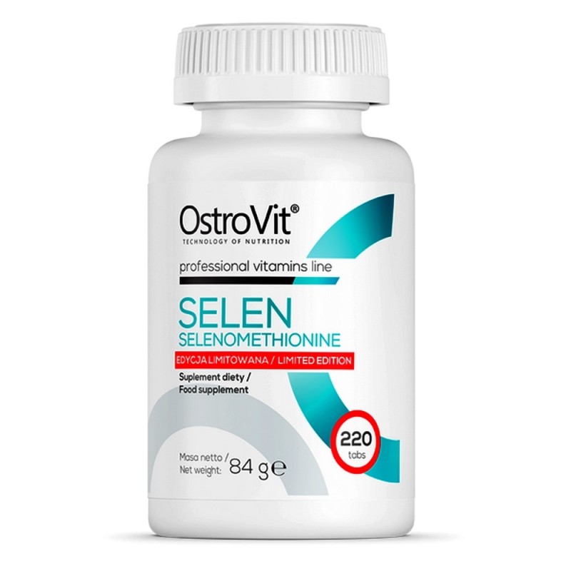 OstroVit Seleniu, Selenometionina 200mcg 220 Tablete Beneficii Seleniu: antioxidant ce inhiba radicalii liberi, repara celulele 