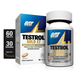 Supliment alimentar Testrol Gold 60 Capsule (pentru barbati), GAT Sport BENEFICII TESTROL- ajuta la formarea tesutului slab/masa