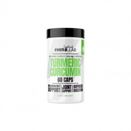 HiroLab Turmeric Curcumin - 60 Capsule Beneficii ale turmericului: absorbtie mai buna a curcuminei, un remediu puternic pentru i