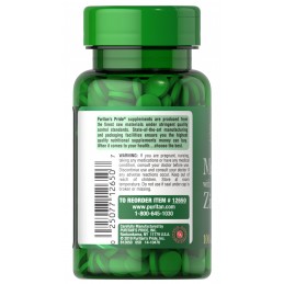 Puritan Pride Magnesium & Zinc - 100 Tablete BENEFICII MAGNEZIU &amp; ZINC: magneziul ajuta la crampele picioarelor si la functi
