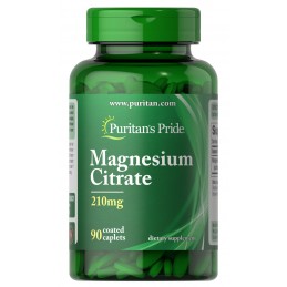 Magnesium Citrate - 210mg - 90 Capsule (regleaza tensiunea arteriala, amelioreaza migrenele, amelioreaza depresia) BENEFICII MAG