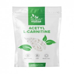 Raw Powders Acetyl L-carnitine (ALC carnitine) - 240 Capsule BENEFICII ACETIL L-CARNITINA- ar putea imbunatati memoria si functi