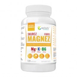 Wish Magnesium Contract Forte - 120 Capsule (Magneziu, Potasiu, Vitamina B6) BENEFICII MAGNEZIU + POTASIU + B6 contribuie la red