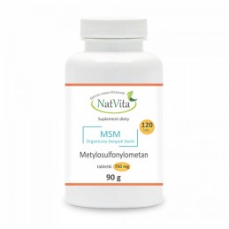 Supliment alimentar MSM Sulfur Organic 750 mg - 120 Tablete, NatVita Beneficii MSM- ajuta in reducerea durerilor in artrita reum