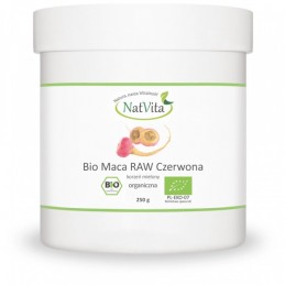Supliment alimentar Maca Bio Raw rosie 250g, Natvita BENEFICII MACA- ajuta la cresterea libidoului, benefic in reducerea disfunc