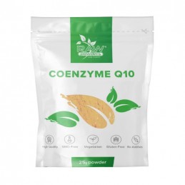 Raw Powders Coenzyme q10 Powder 25 grame BENEFICII CoQ10: reduce nivelul de glucoza din sange; sustine metabolismul; favorizeaza