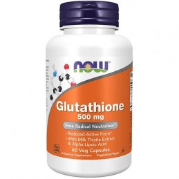 Now Foods Glutathione 500mg - 60 capsule Beneficiile glutationului: reduce stresul oxidativ, poate ameliora psoriazisului, reduc