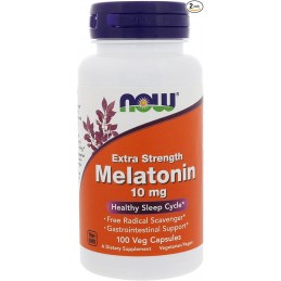 Now Foods Melatonin 10mg - 100 capsule BENEFICII MELATONINA: imbunatateste calitatea somnului, ajuta in scaderea tensiunii arter