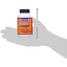 Now Foods Melatonin 5mg - 180 capsule BENEFICII MELATONINA: imbunatateste calitatea somnului, ajuta in scaderea tensiunii arteri