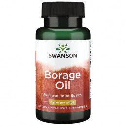 Swanson Borage Oil - 1000 mg, 60 capsule (Ulei Borago) BENEFICII ULEI DE BORAGE: furnizeaza proprietati antiinflamatorii, poate 