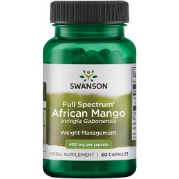 Swanson Full Spectrum African Mango 400mg - 60 capsule BENEFICII MANGO AFRICAN: ajuta la pierderea in greutate, poate scadea col