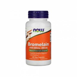 Now Foods Bromelaina 2400 GDU, 500 mg, 60 capsule Beneficii Bromelain: sprijina sanatatea sinusurilor si promoveaza raspunsul hi