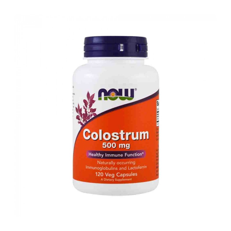 Now Foods Colostrum 500mg - 120 capsule BENEFICII COLOSTRUM: Anticorpii colostrului protejeaza mucoasa intestinala, gatul si pla