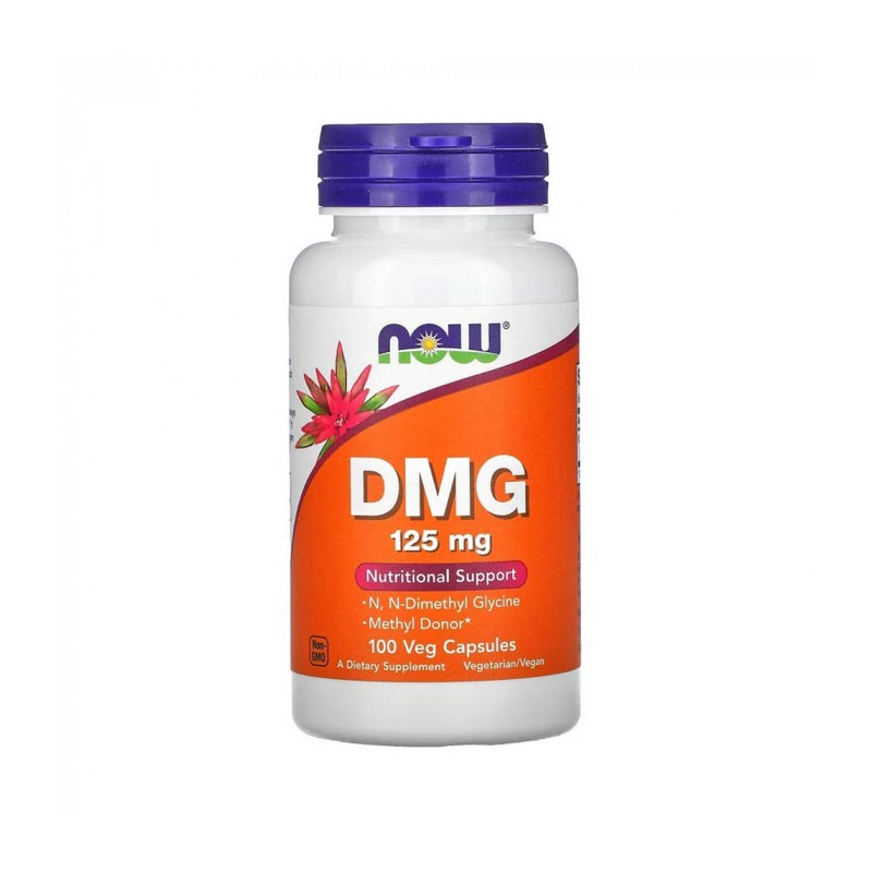 Supliment alimentar DMG 125mg - 100 capsule, Now Foods Dimethyl Glycine si beneficiile sale- Imbunatateste absorbtia de oxigen i
