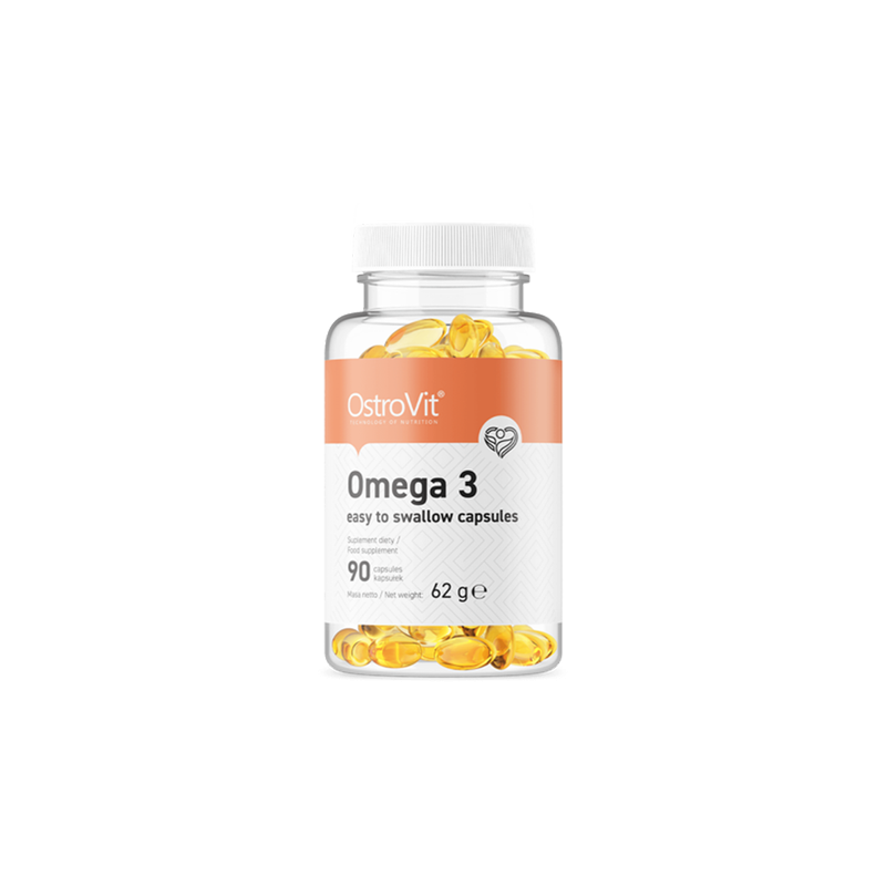 OstroVit Omega 3 Easy to Swallow, 90 capsule OstroVit Omega 3 EASY TO SWALLOW este un supliment alimentar pe baza de ulei de pes