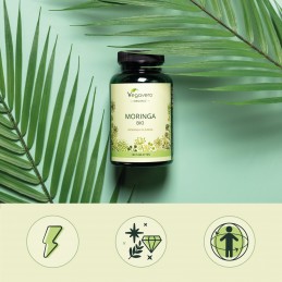 Moringa Oleifera Organic 1000 mg 180 Tablete, Vegavero Moringa Oleifera beneficii: contine antioxidanti si compusi antiinflamato
