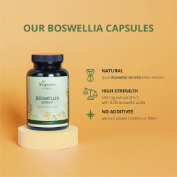 Vegavero Boswellia Extract, 500 mg, 120 Capsule Beneficii Boswellia: antiinflamator puternic si natural, fara efecte secundare n