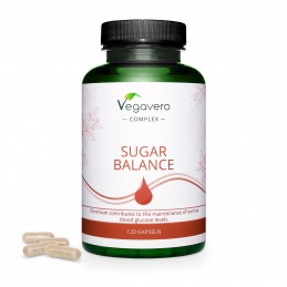 Vegavero Sugar Balance Complex 120 Capsule (Echilibrul zaharului) Proprietati ale ingredientelor: Ajuta la mentinerea unui metab