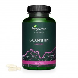 Vegavero L-Carnipure 500 mg, 120 Capsule BENEFICII L-CARNITINA: sustine procesele de ardere a grasimilor, accelereaza regenerare