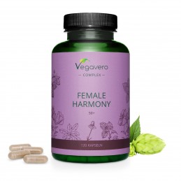 Female Harmony 50+ Complex, 120 Capsule, pentru menopauza SUPORT NATURAL PENTRU FEMEI
Mai devreme sau mai tarziu, fiecare femeie